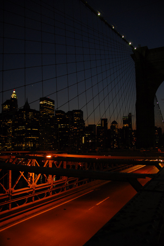 Brooklyn Bridge by night